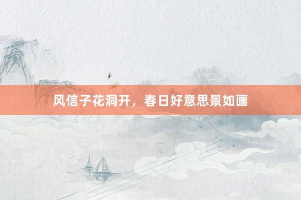 风信子花洞开，春日好意思景如画